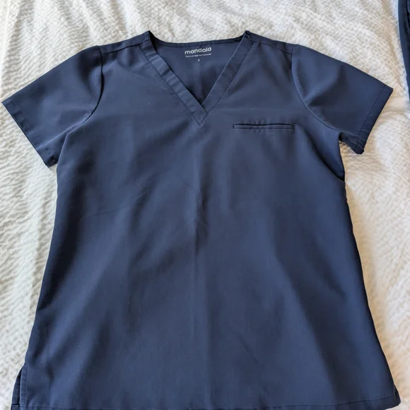 Mandala Scrubs set, Navy Blue, size Small - Picture 1 of 4